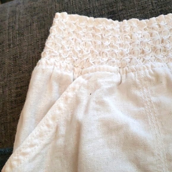 Sound/Style by Beau Dawson White Linen Blend Drawstring Shorts Size Xl - Picture 5 of 5